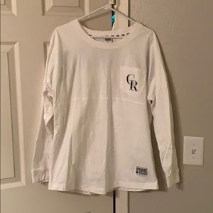 Bling PINK Colorado Rockies long sleeve shirt